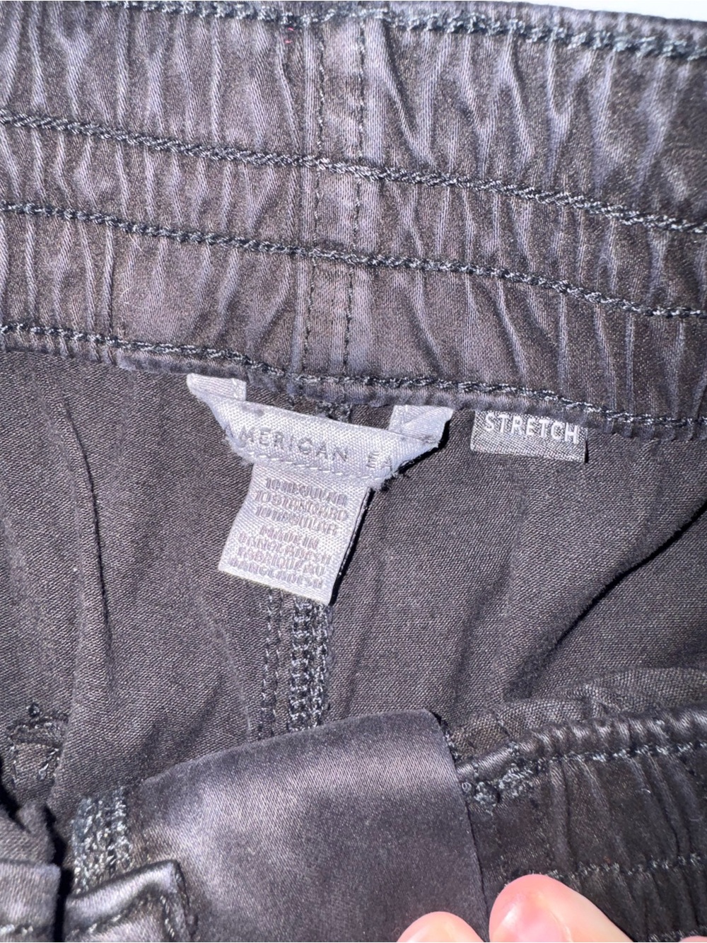 American Eagle Outfitters Black Stretch Joggers - Picture 5 of 7
